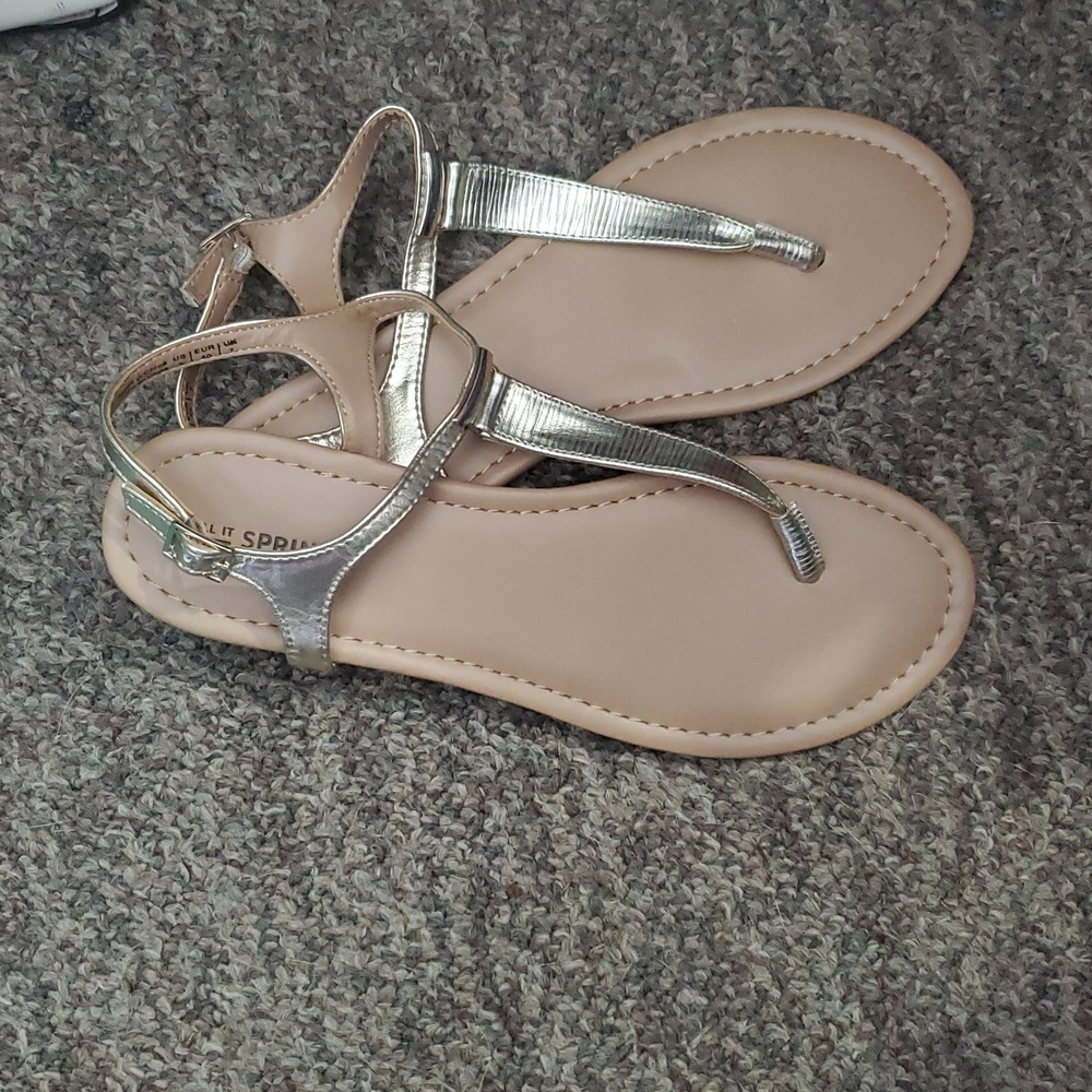 Call It Spring Elegant Gold Women's Sandals Size US 9, EUR 40, UK 7